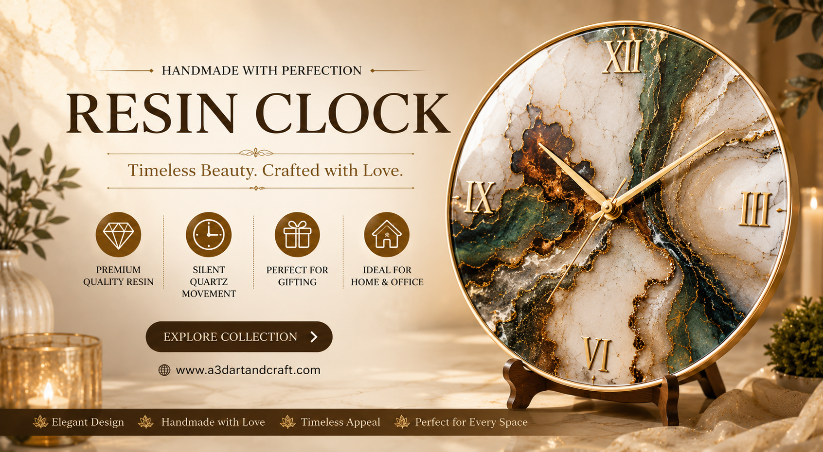 Resin Clock